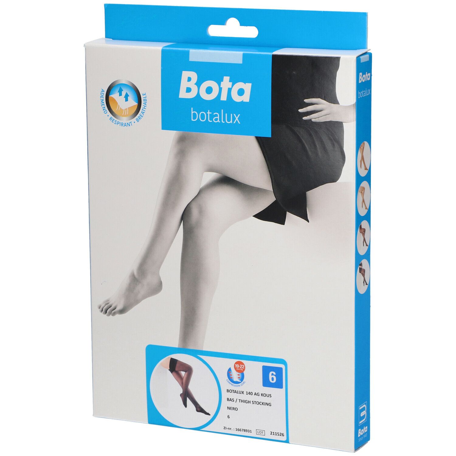 Bota Botalux 140 Denier AG Nero Taille 6