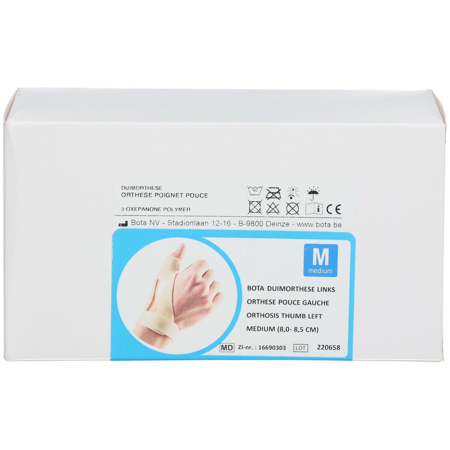 Bota Orthèse Statique Poignet-Main Gauche M