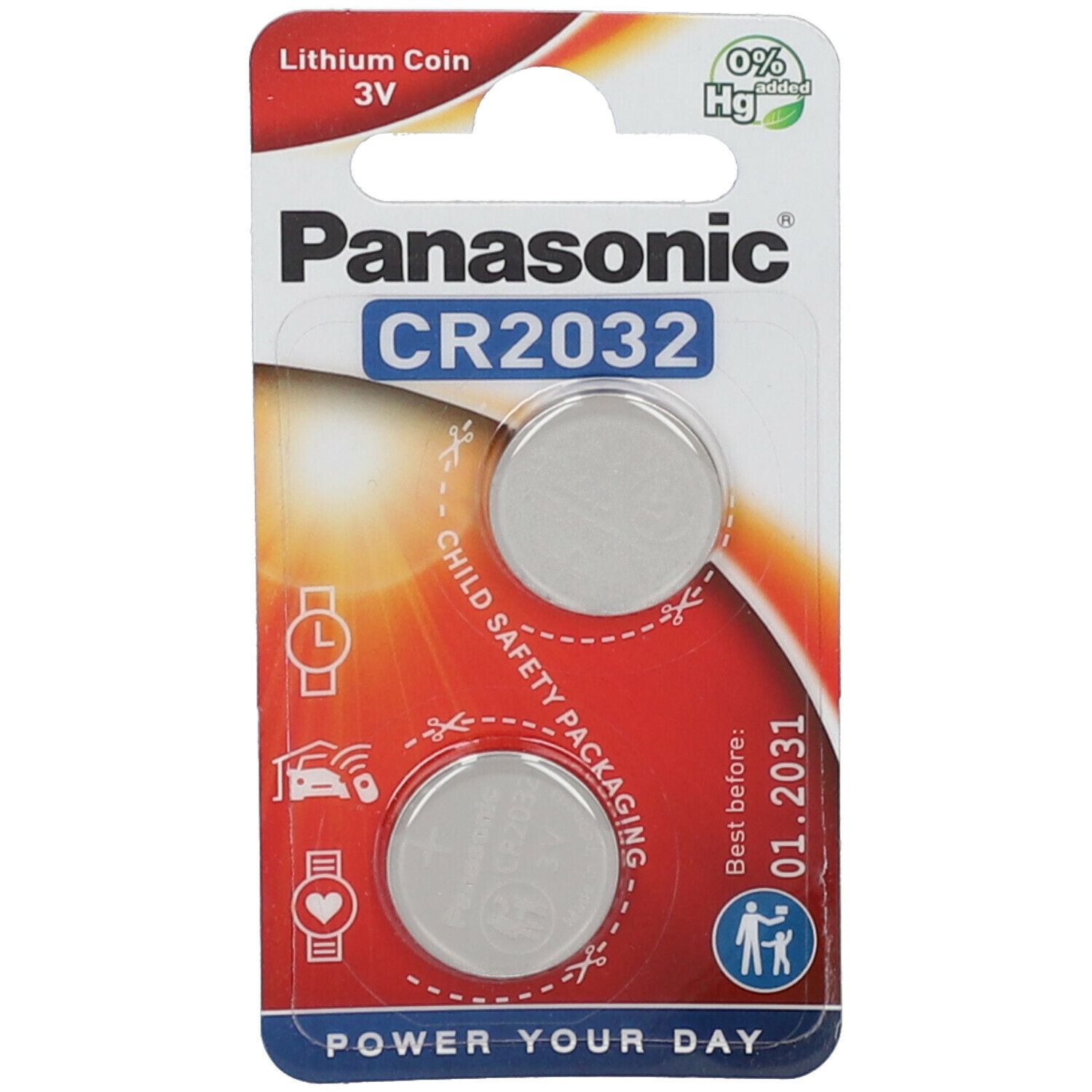 Panasonic® Lithium Coin Piles Cr2032 3V