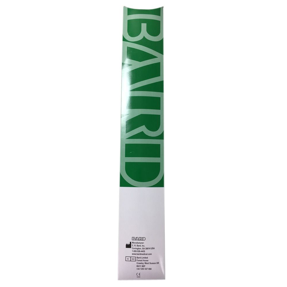 Verpackung mit grünem BARD-Schriftzug. Produktinformationen und Symbole auf weißem Hintergrund.