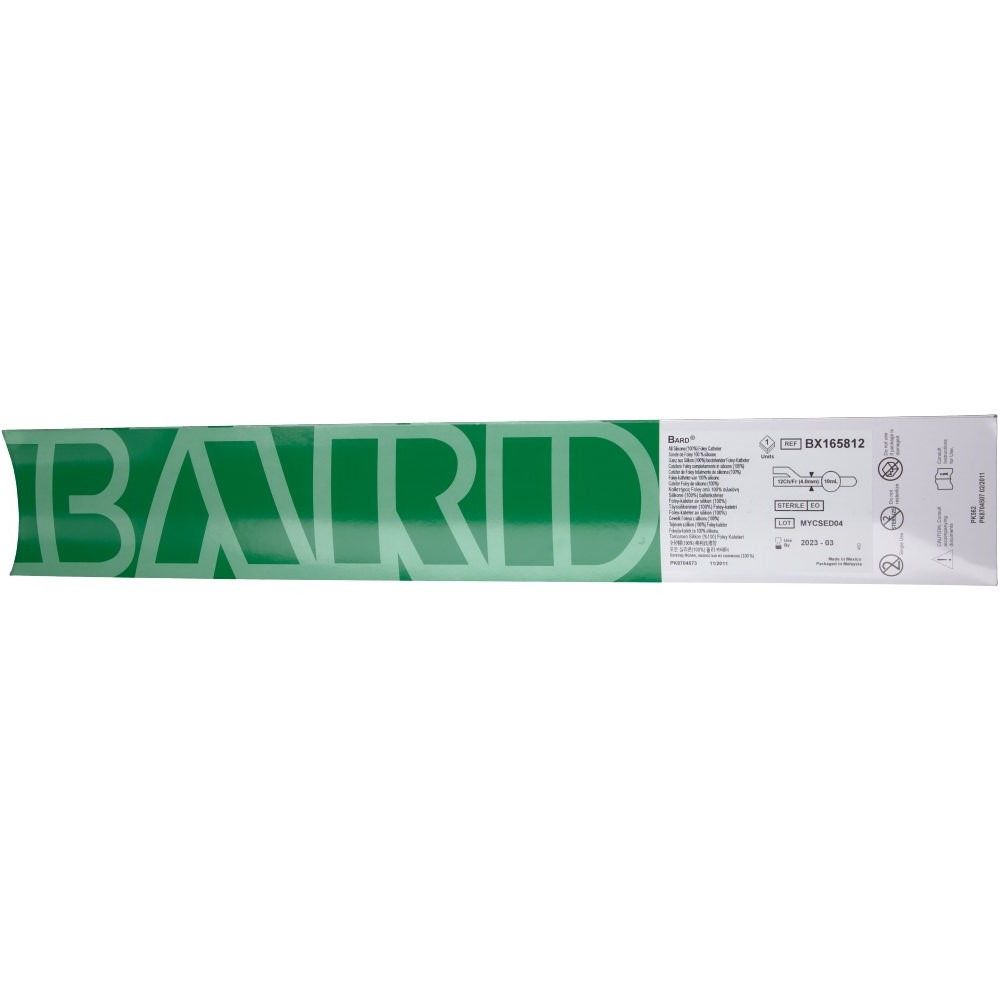 Bard® Bardex All Silicone Standard 2-Voie Cathéter 12Ch 10 cm