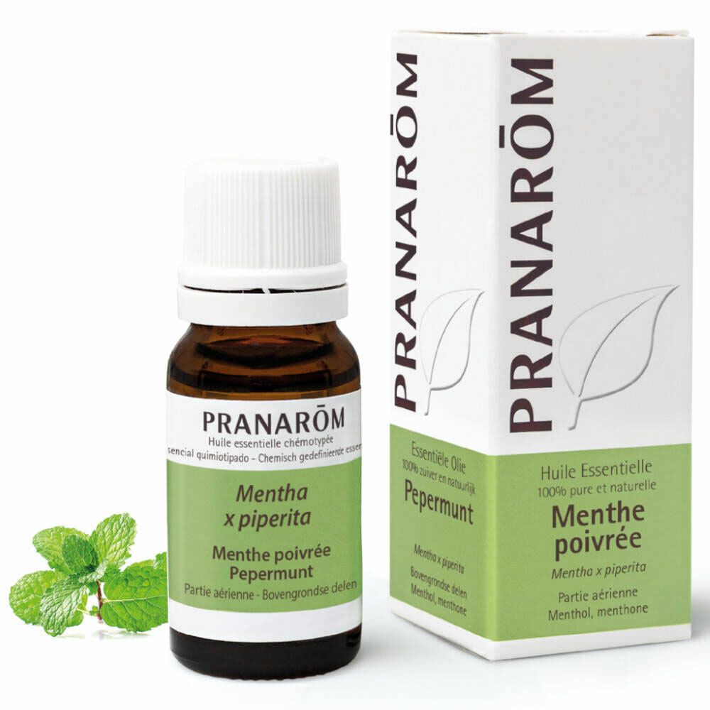 Pranarôm - Menthe Poivrée - Huile Essentielle Chémotypée - Digestion & Hygiène Buccale - 100 % Pure 
