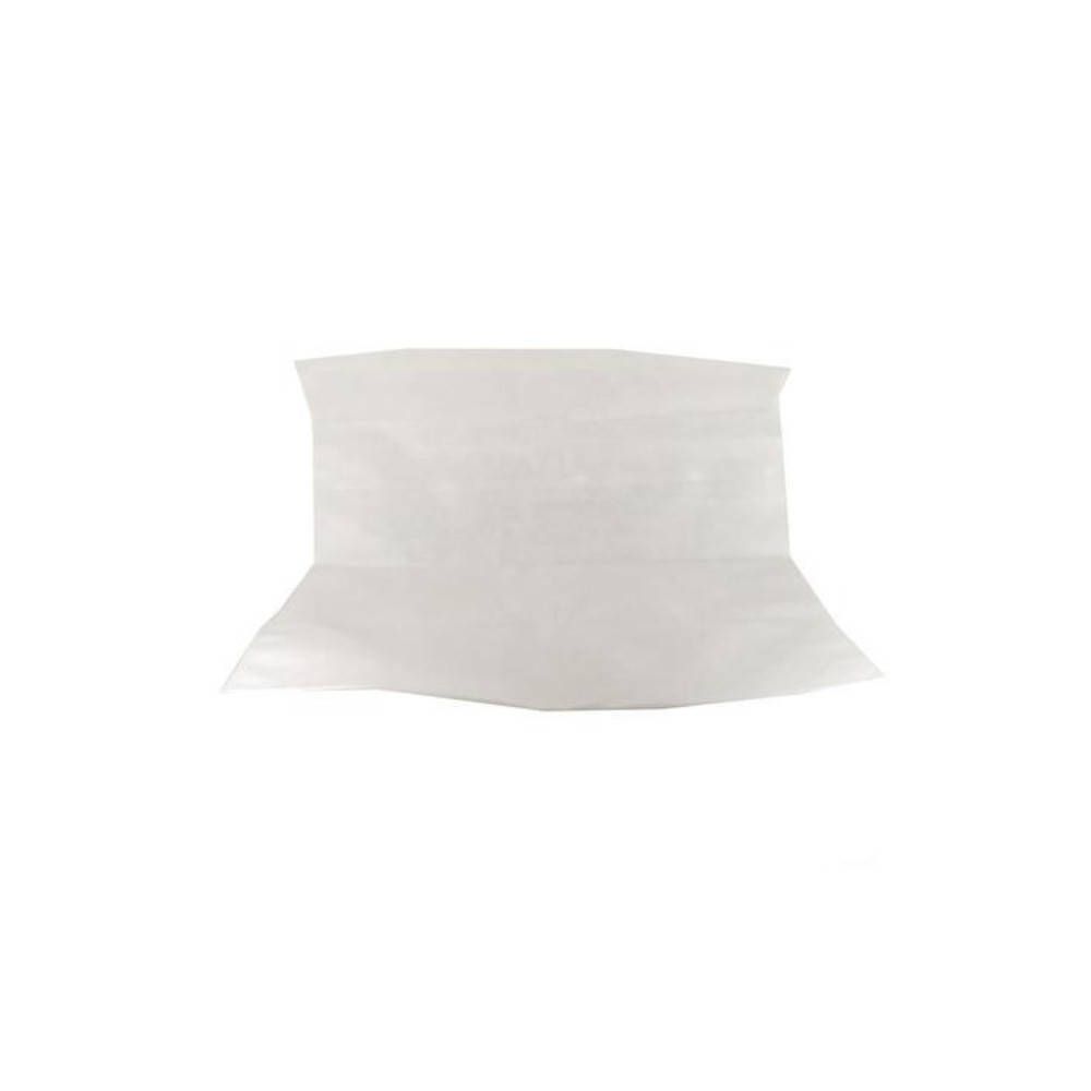 Produit blanc rectangulaire. Lignes de pliage visibles. Produit de bien-être.
