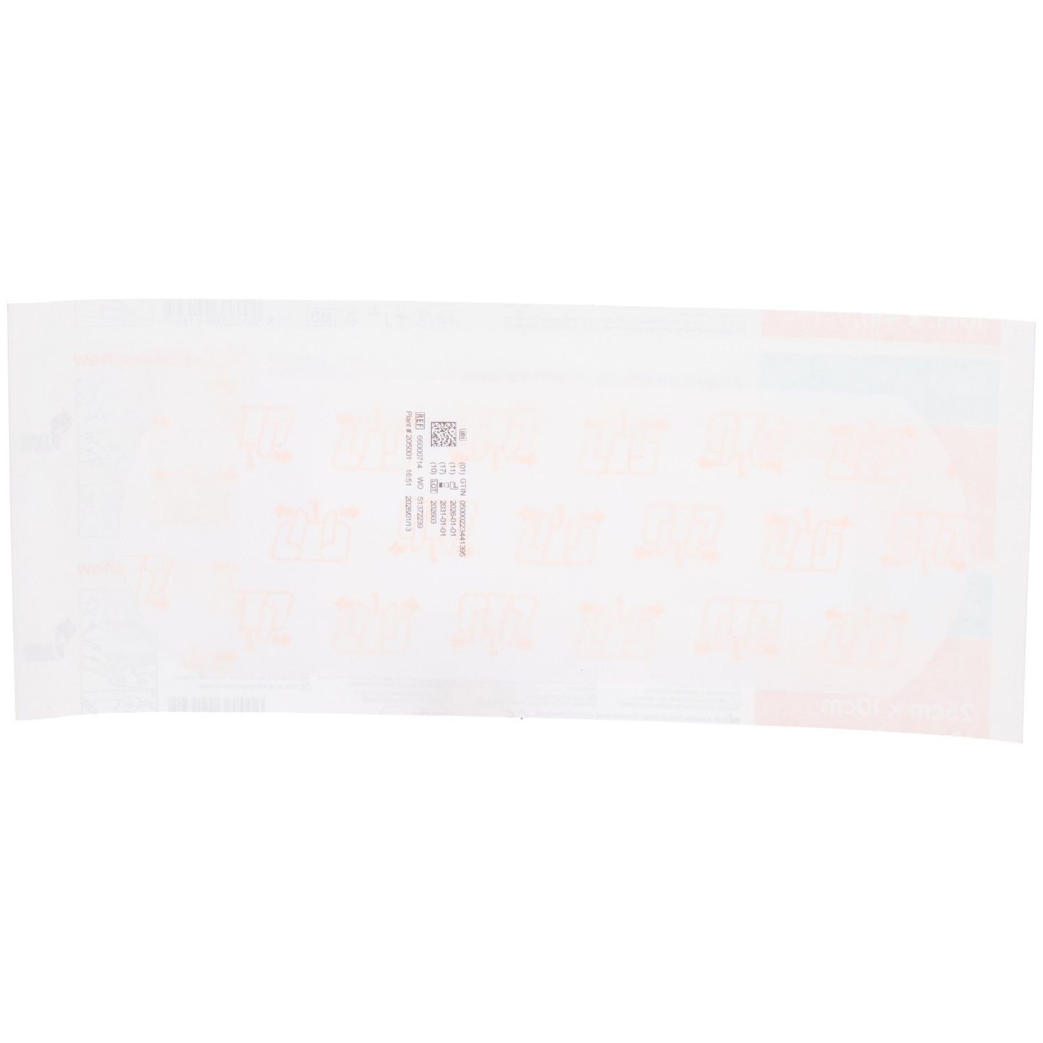 Rückseite der OPSITE Post-Op Verpackung mit Produktinformationen und CE-Kennzeichnung.