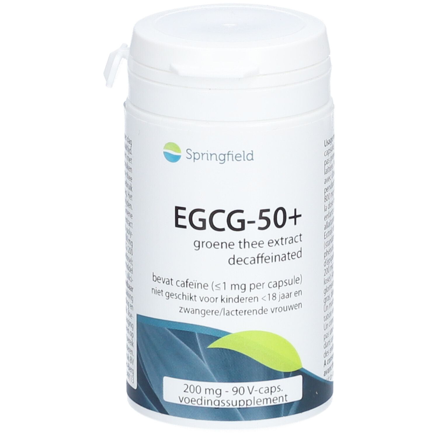 Springfield Egcg-50+ Extrait de thé vert 200 mg