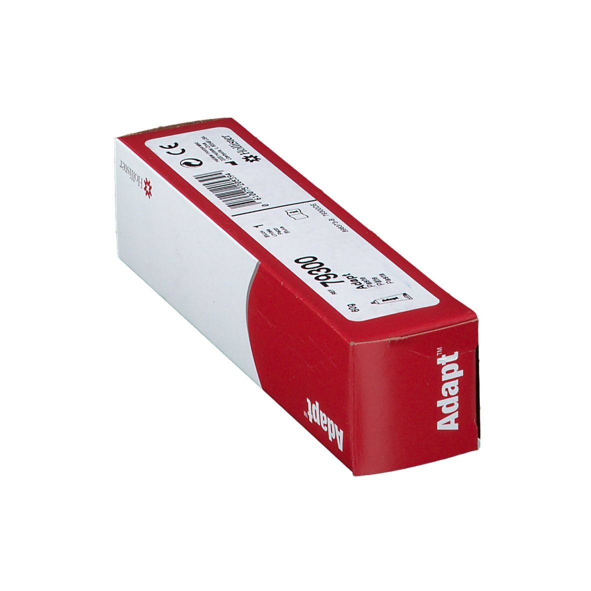 Produit Adapt en boîte rouge et blanche. Logo Hollister et numéro 79300.