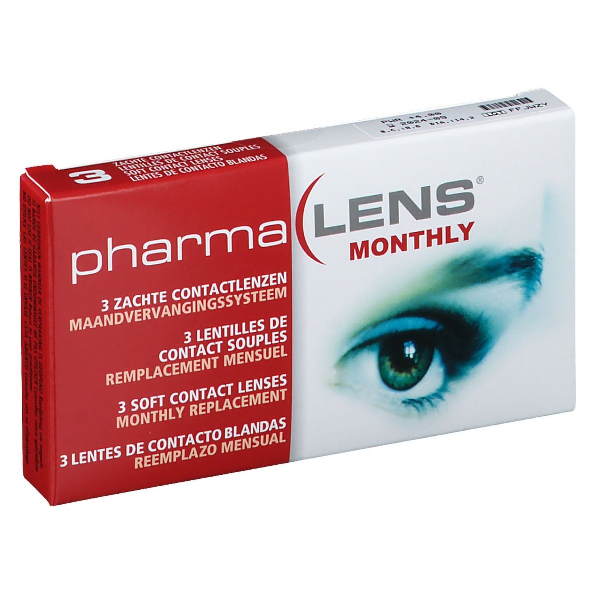 pharmaLENS® Monthly Lentilles +4.00