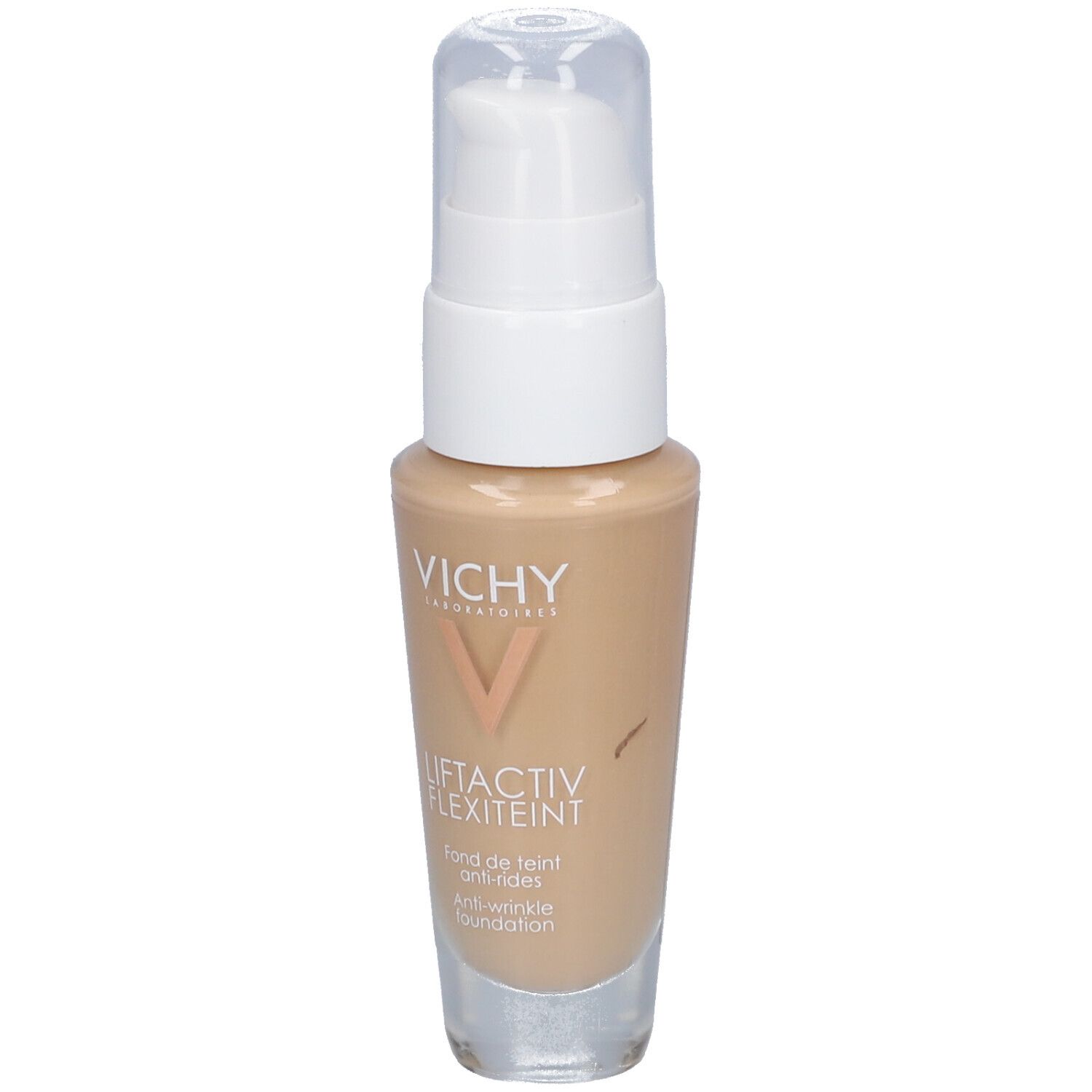 Vichy LIFTACTIV Flexilift Teint 15 Opal. Flacon pompe. Fond de teint beige.