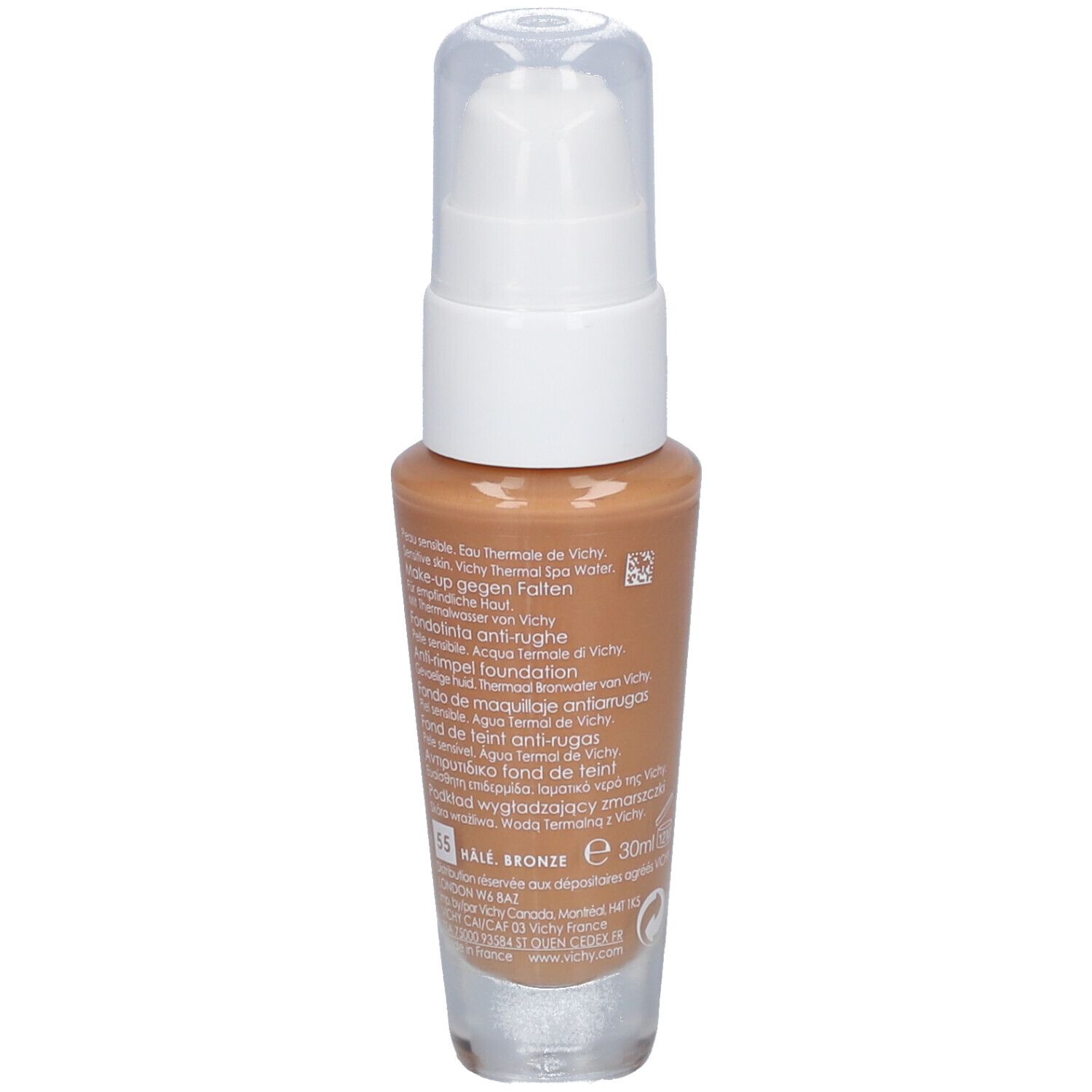 Vichy Liftactiv Flexilift Teint Nr. 55 Bronze. Fles met pomp. Bronzen tint. Anti-rimpel foundation.
