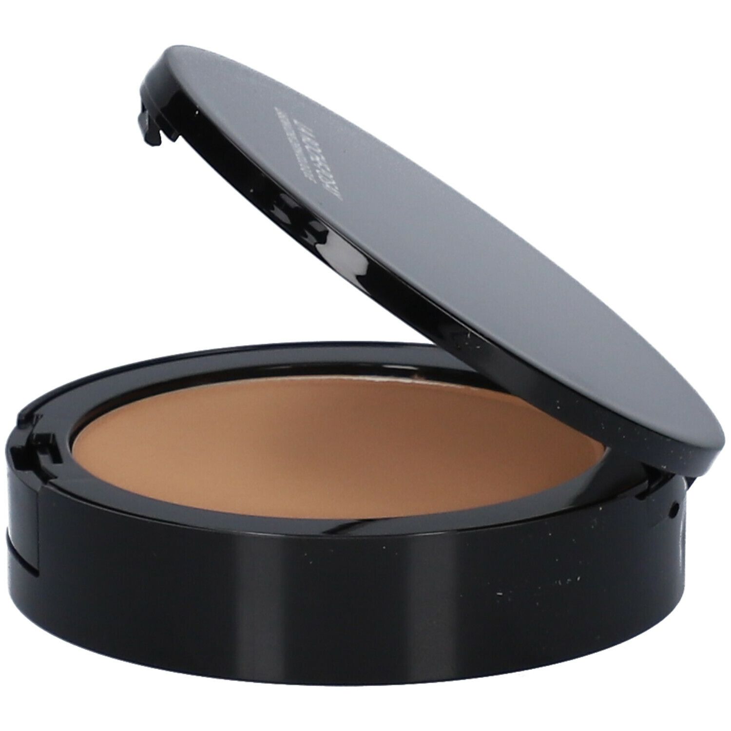 Poudre compacte de maquillage avec couvercle ouvert. La Roche-Posay est écrit sur le couvercle.