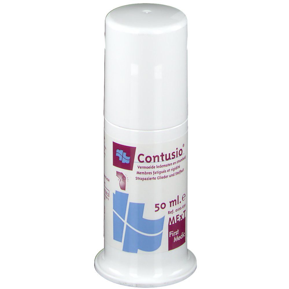 Weiße Roll-on-Flasche mit rotem und blauem Etikett. Enthält 50 ml.