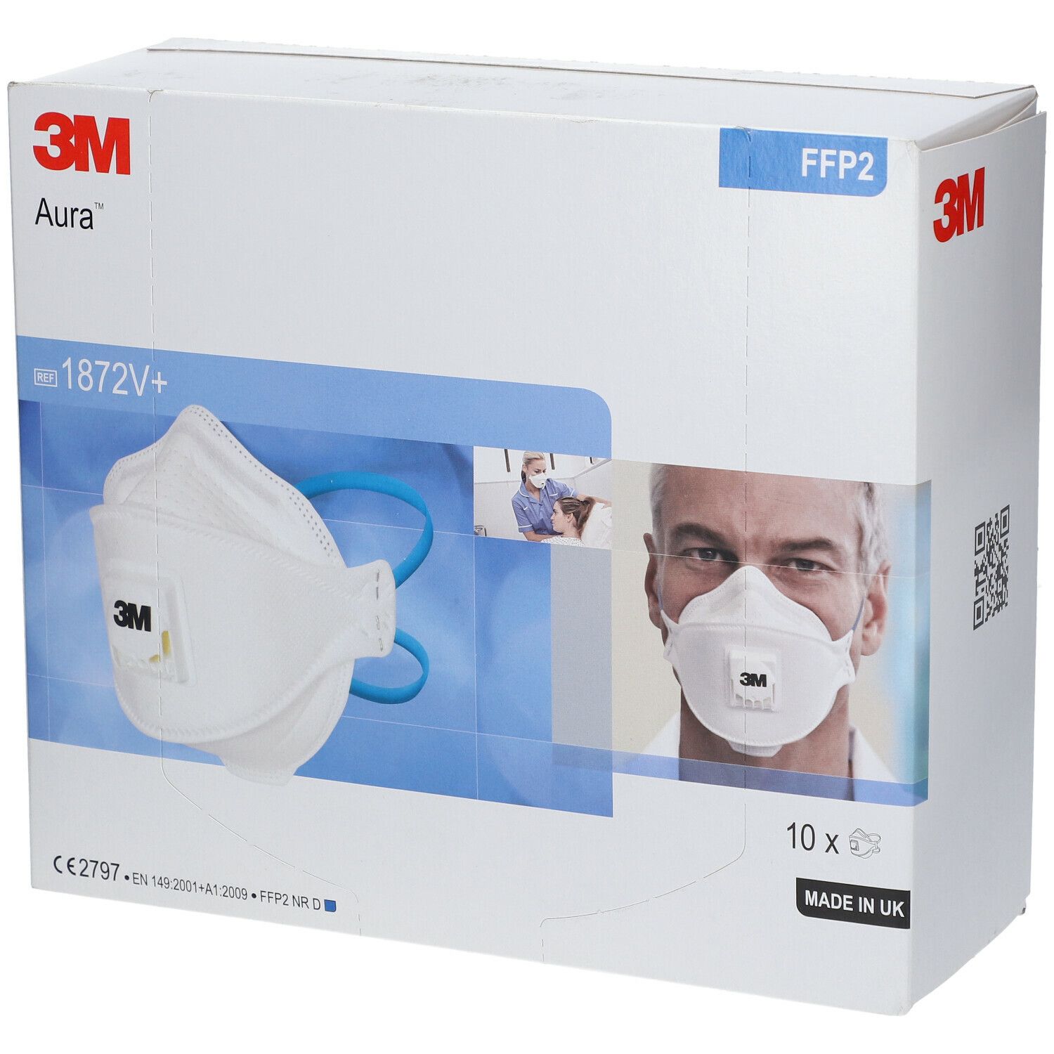 3M™ Aura™ Masque respiratoire médical Ffp2 avec soupape