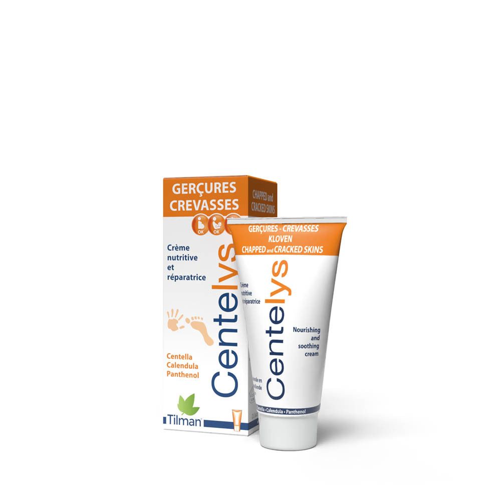 Emballage du produit et tube. Emballage orange avec texte. Fond blanc.