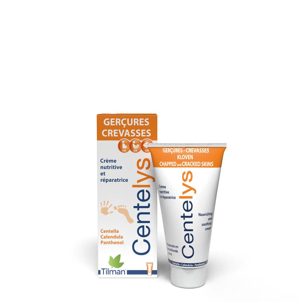 Emballage du produit et tube. Emballage orange avec texte. Fond blanc.