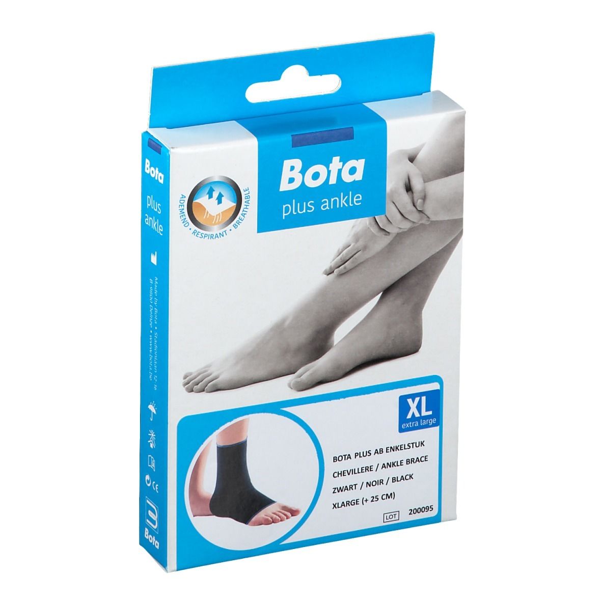 Bota Plus AB Cheville Noir XLarge