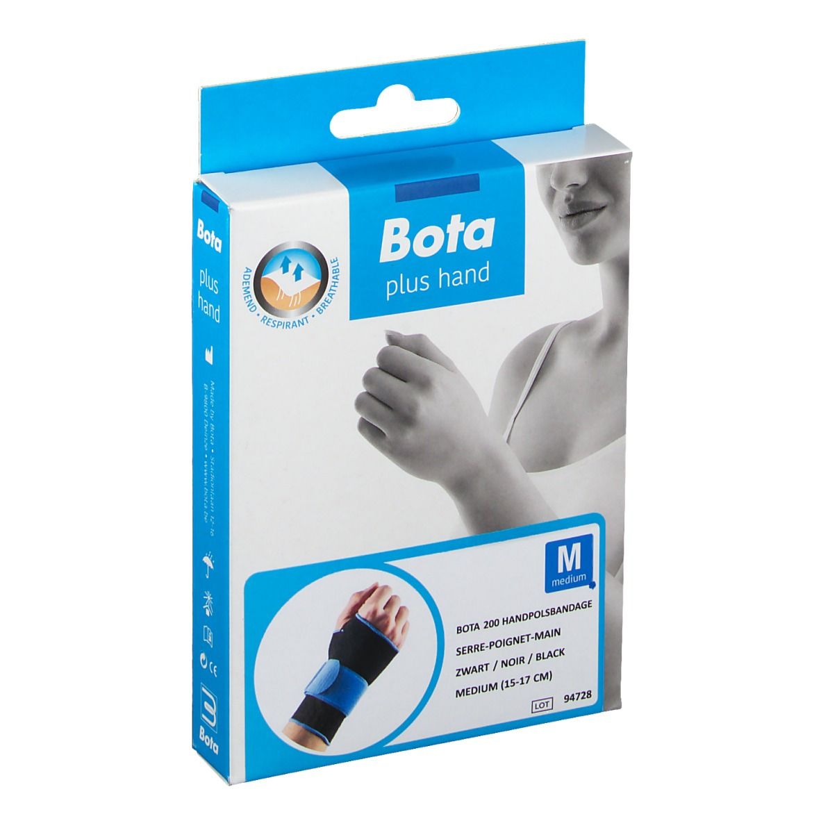 Bota Serre-poignet-main 200 Noir M