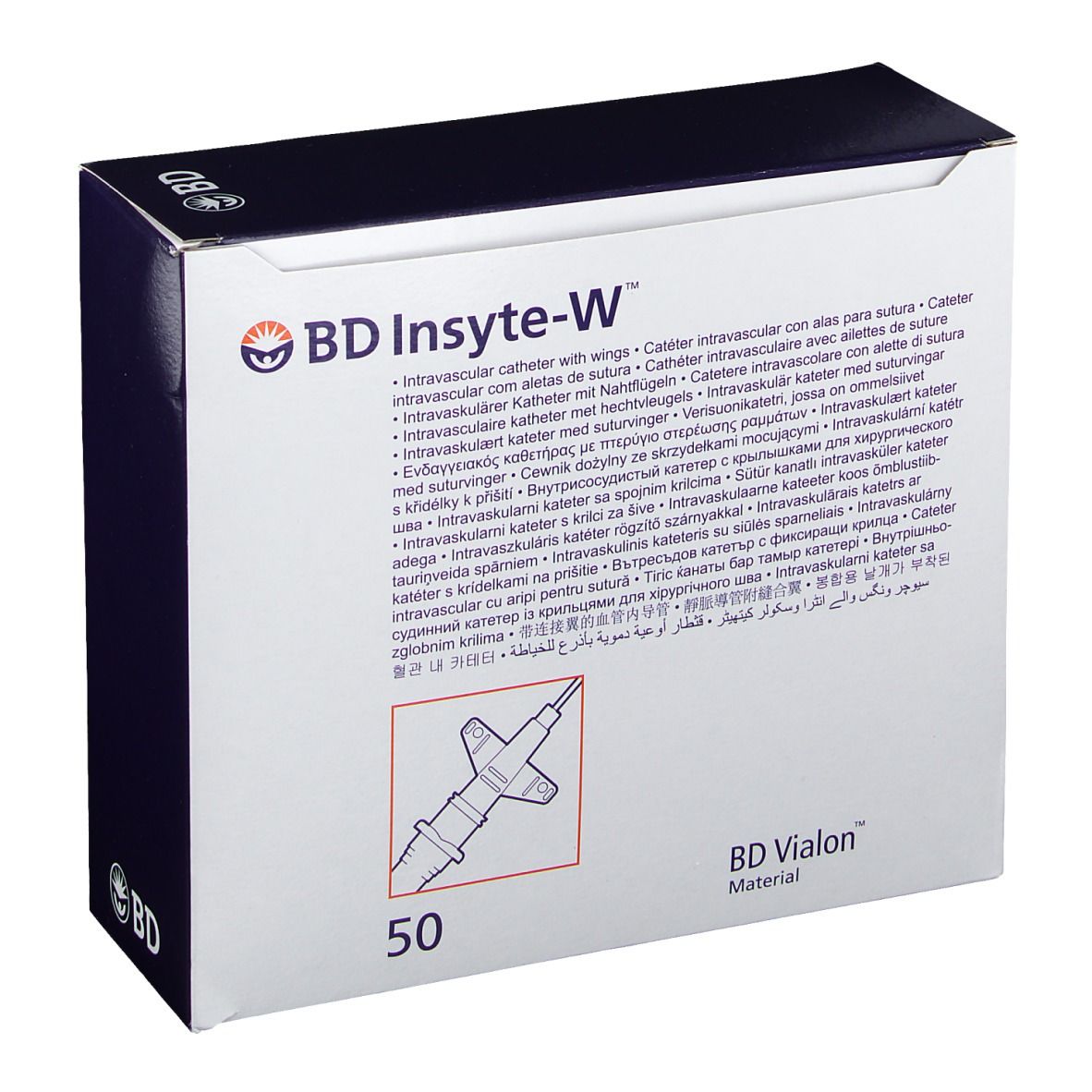 BD Insyte-W™ Cathéter IV 22g 0.9mm x 25mm