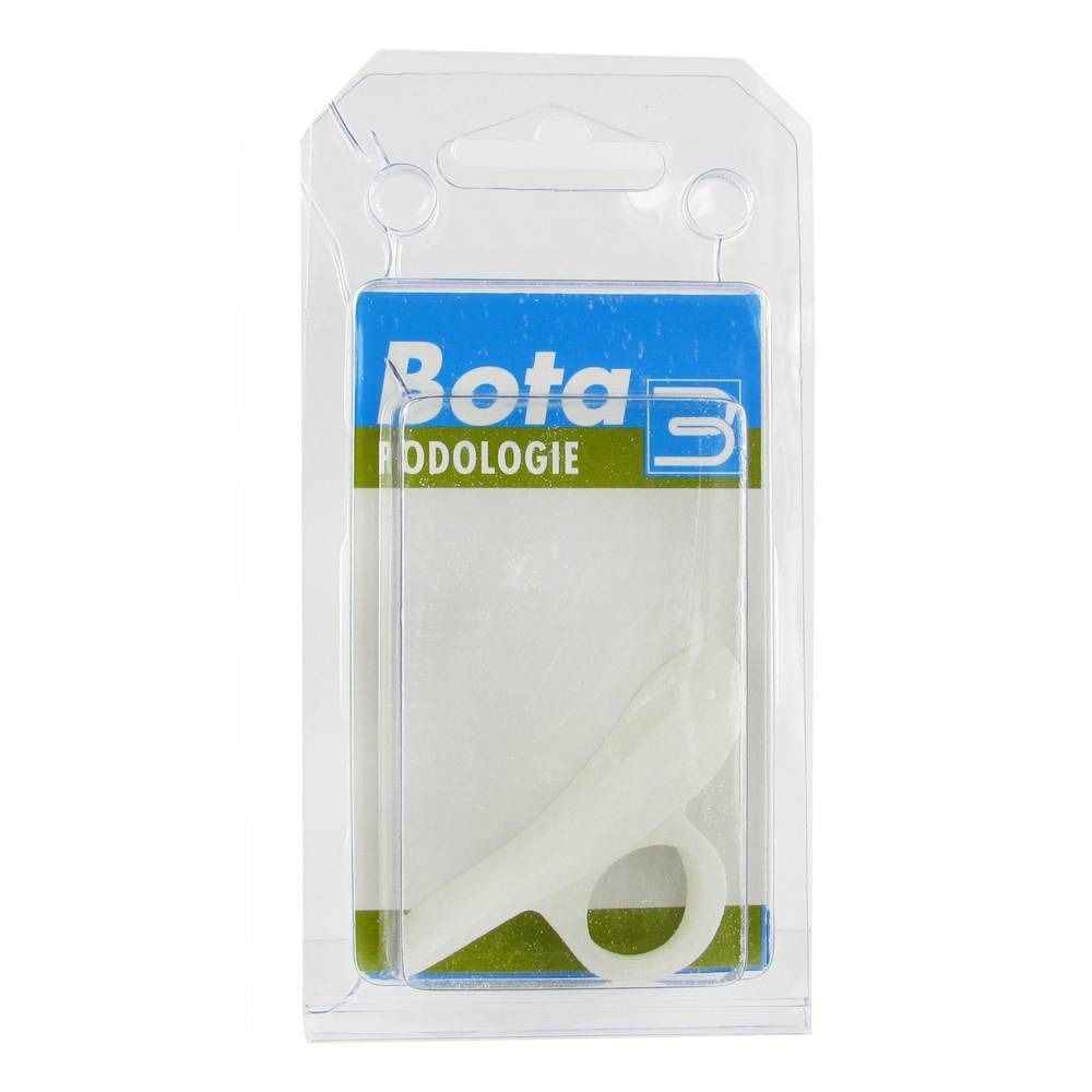 Bota coussinet pour orteils en marteau, emballage blister. Logo de la marque visible.