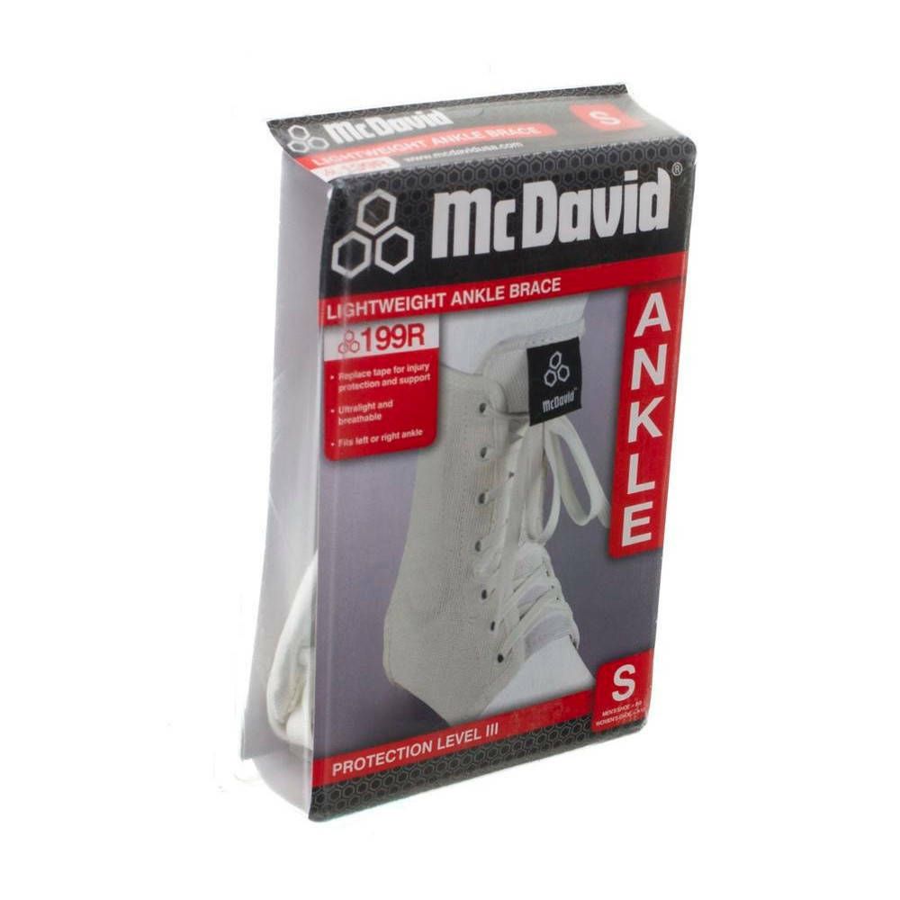 Mcdavid Lightweight Ankle Brace Blanc Taille S 1 st