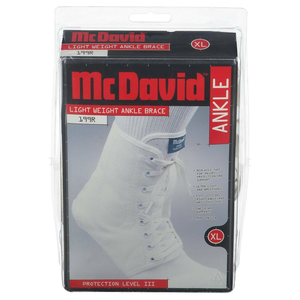 McDavid® Chevillère Lightweight Blanc Taille XL