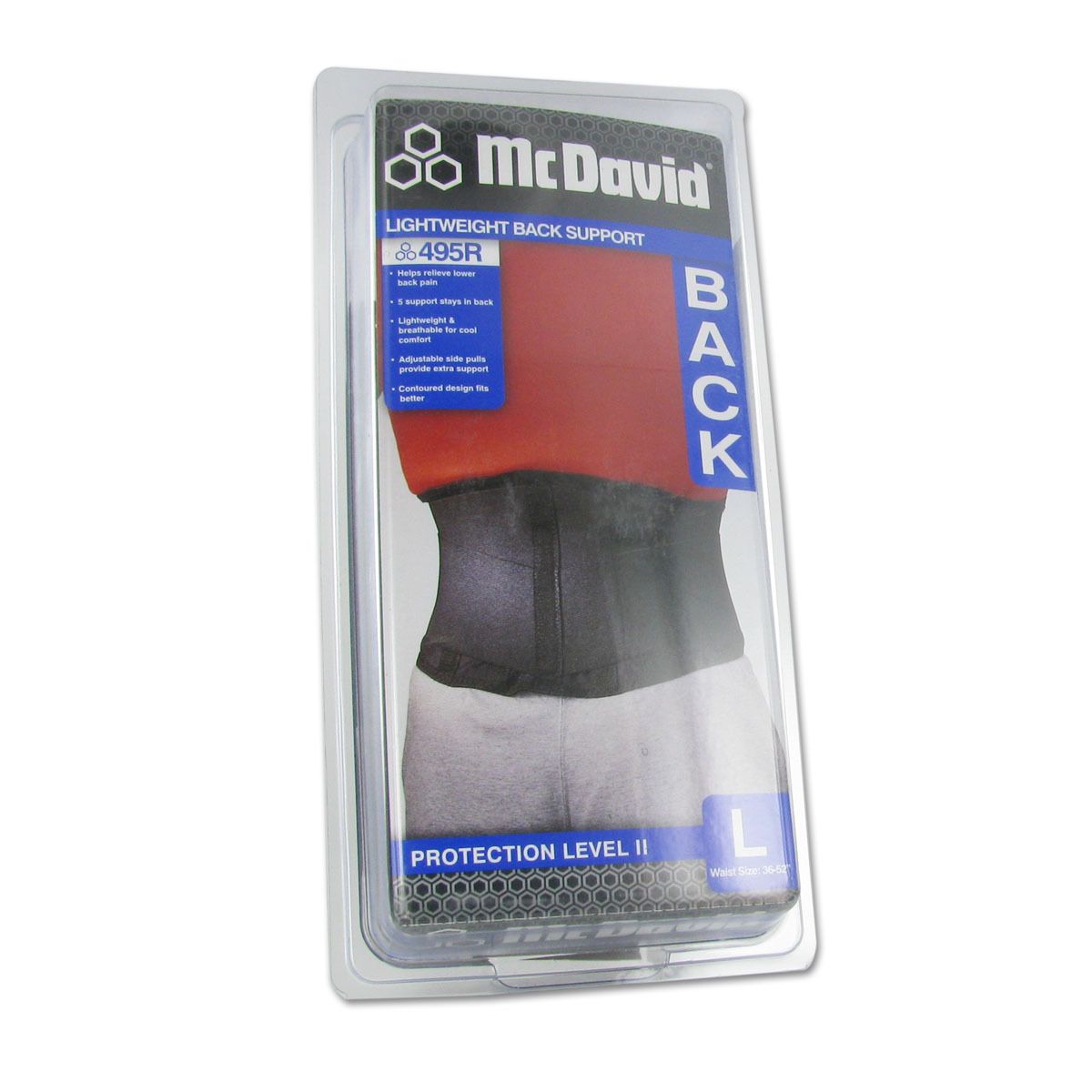 McDavid Lightweight Back Support Noir Taille L