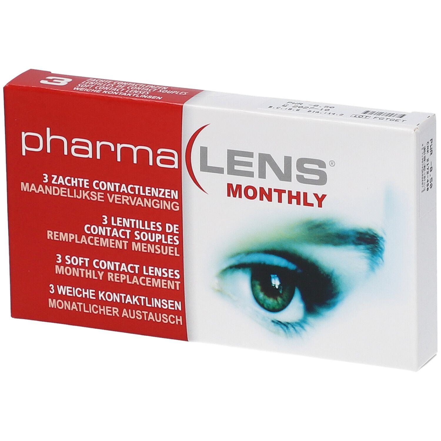 pharmaLENS® Monthly Lentilles +1.75
