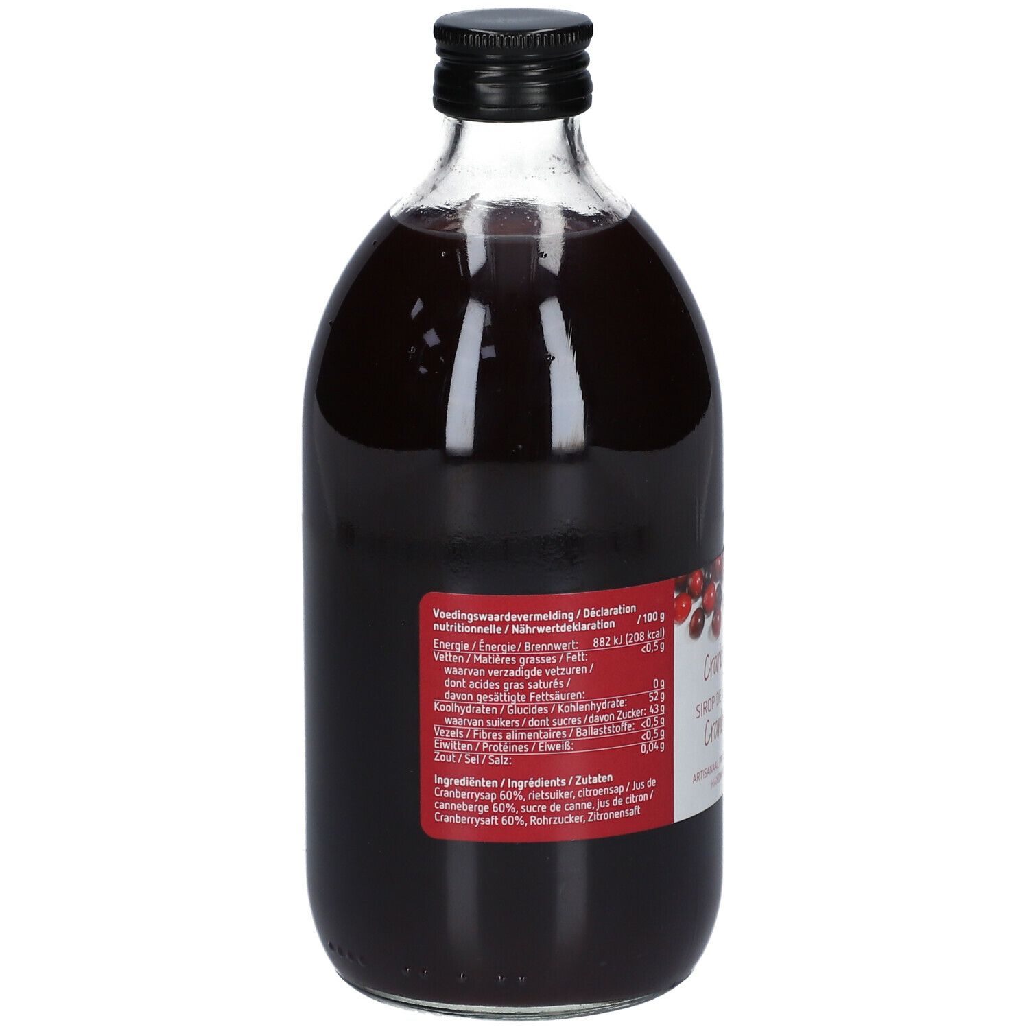 Revogan Cranberrysiroop ok NL 500 ml Sirup