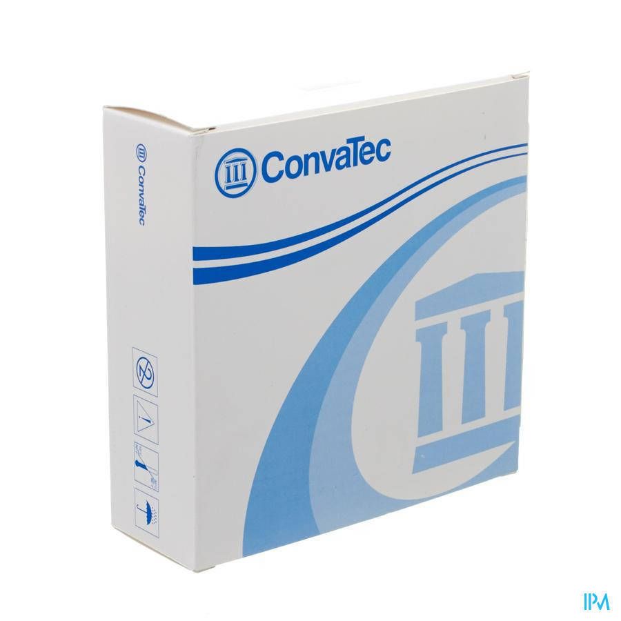 Boîte blanche avec design bleu et logo ConvaTec. Forme rectangulaire, légèrement en biais. Logo et texte ConvaTec visibles.