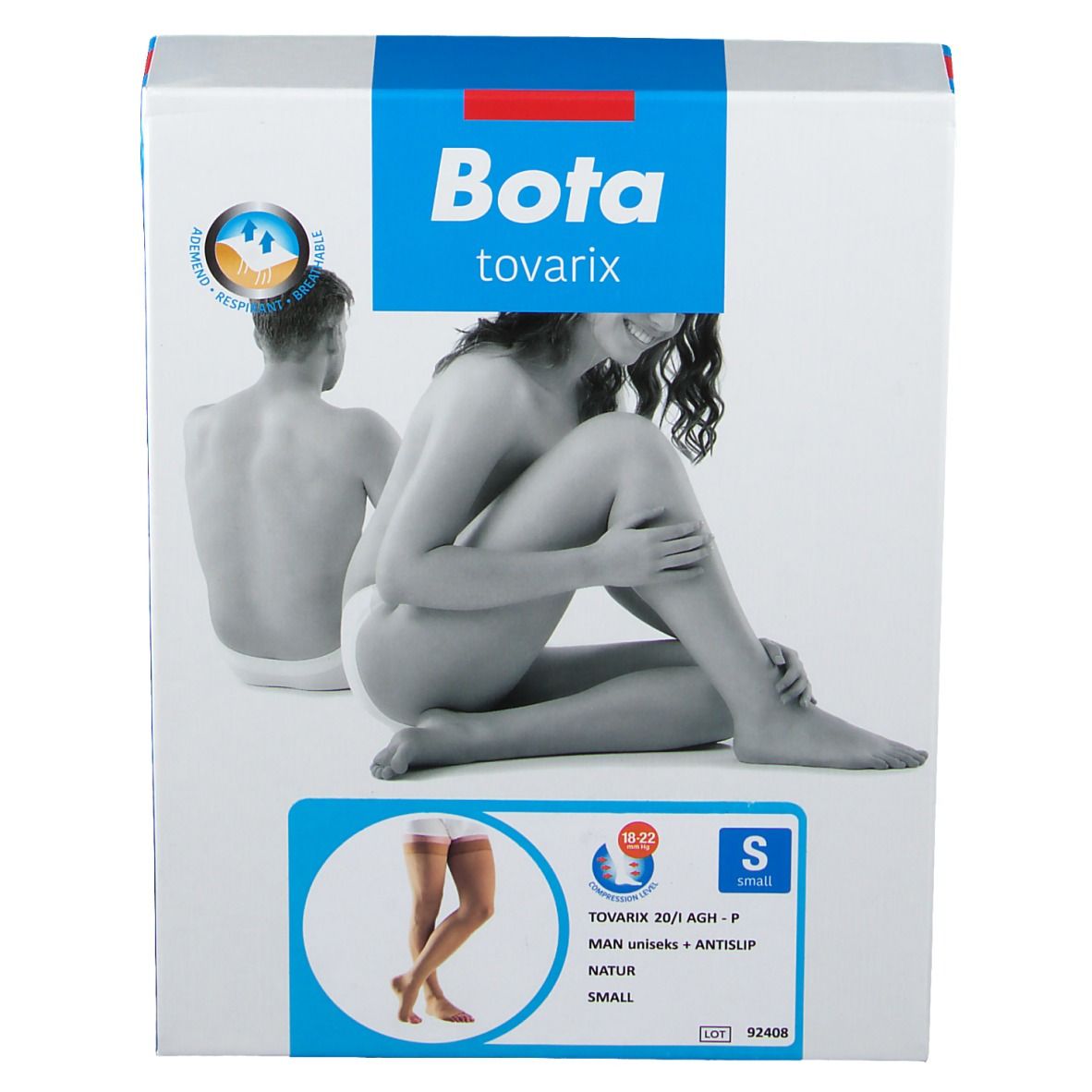 Bota Tovarix 20/I AGH -P Man Bas cuisse + silicone Taille S Naturel