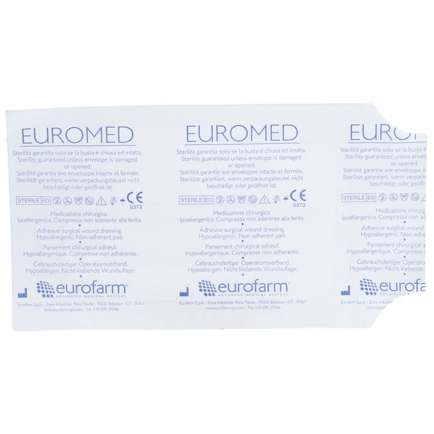 eurofarm® Pansement chirurgical 12 x 7 cm