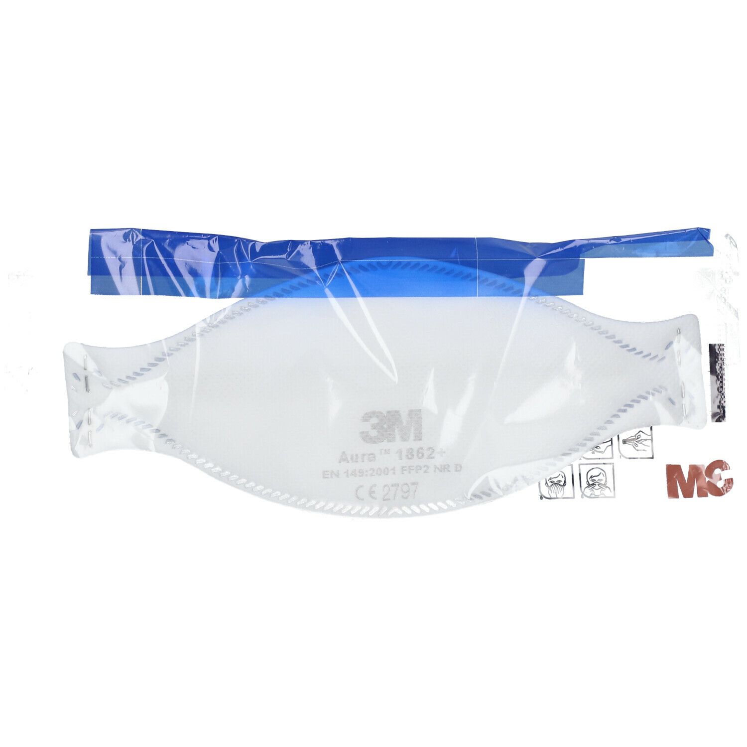 3M™ Masques de protection respiratoire Ffp2 sans valve 1862+