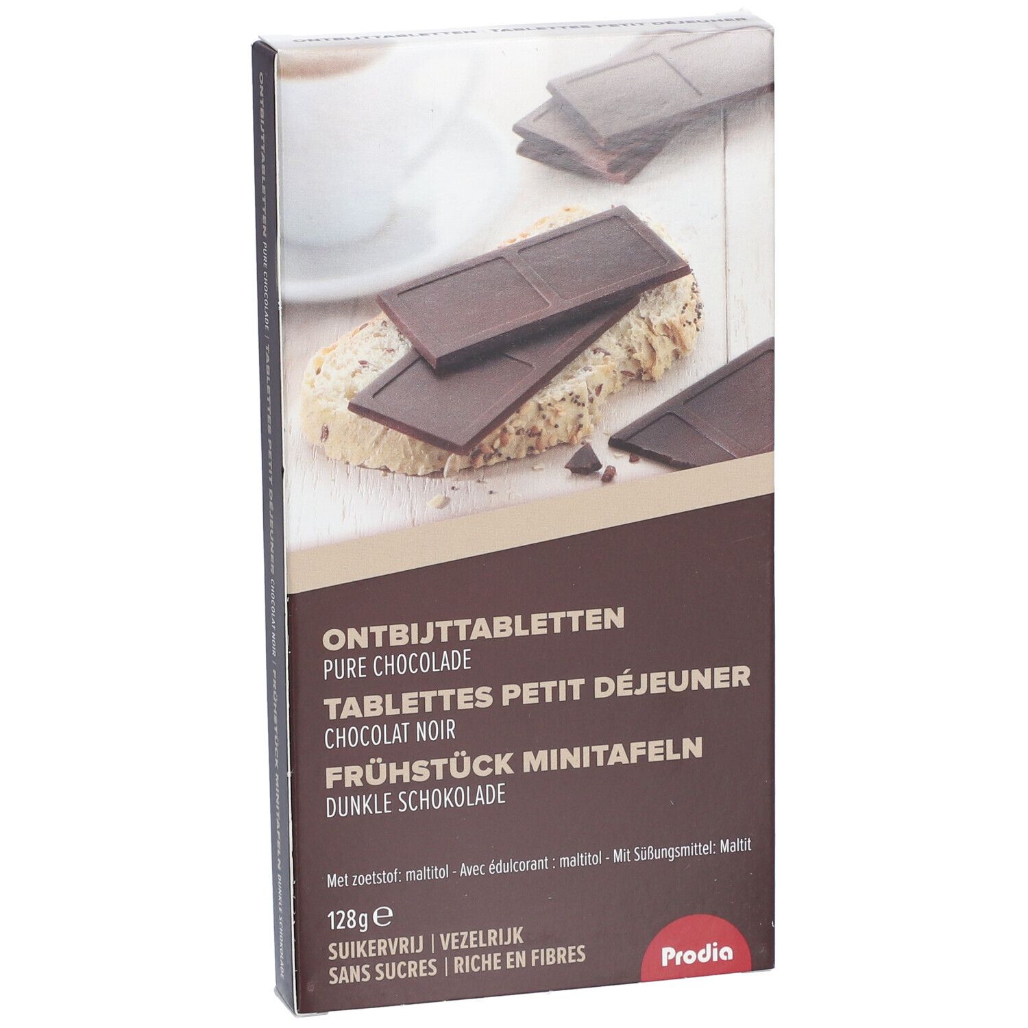 Prodia Frühstück Minitafeln Dunkle Schokolade