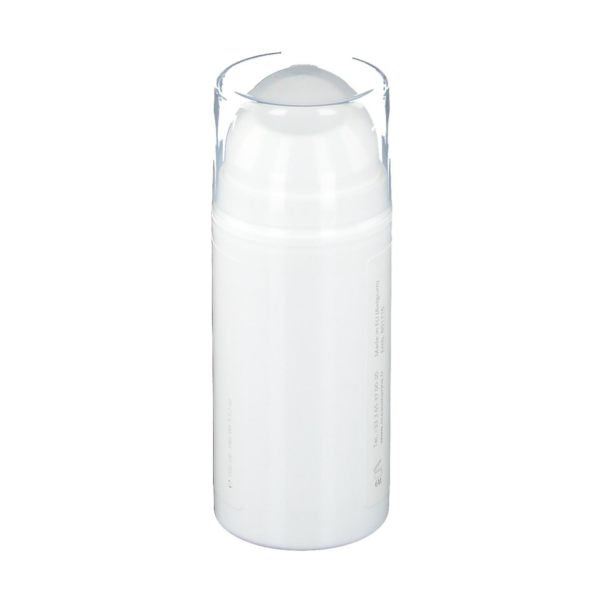 Flacon de crème Oceau Marine Relax Isotonic. Flacon blanc avec pompe.