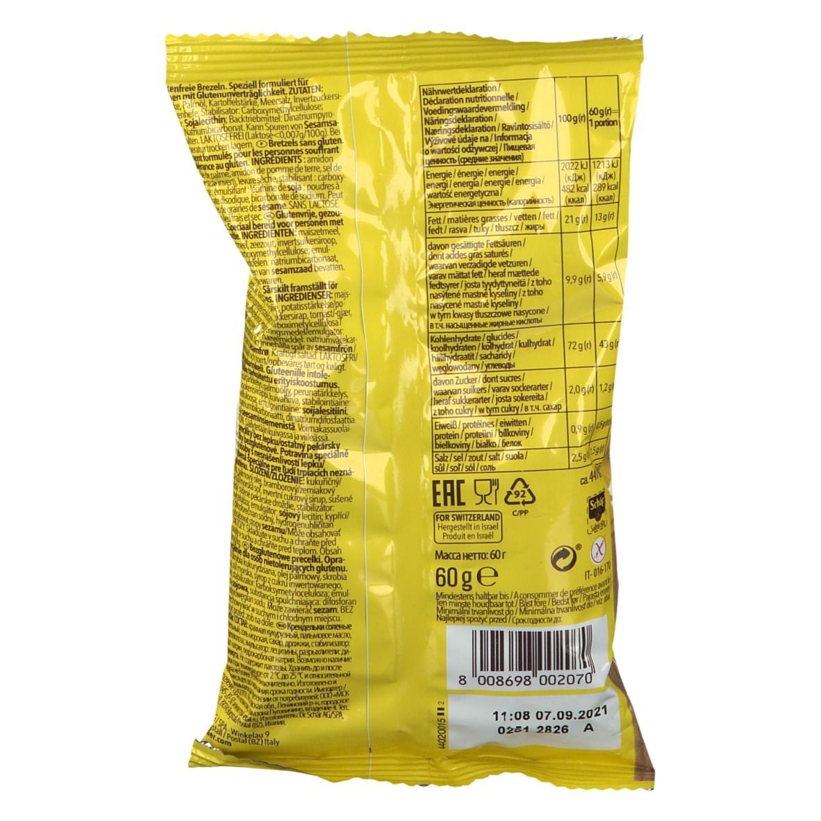 Schar Salinis Glutenvrij 60 g Bissen