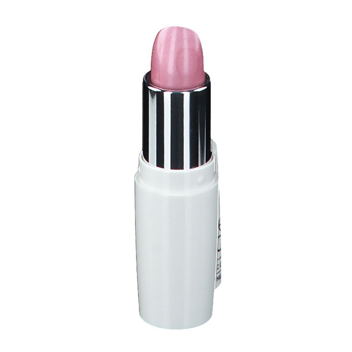 Lipstick Roze Nr. 639, witte stick, zilveren huls, roze punt. EYE CARE Cosmetics.