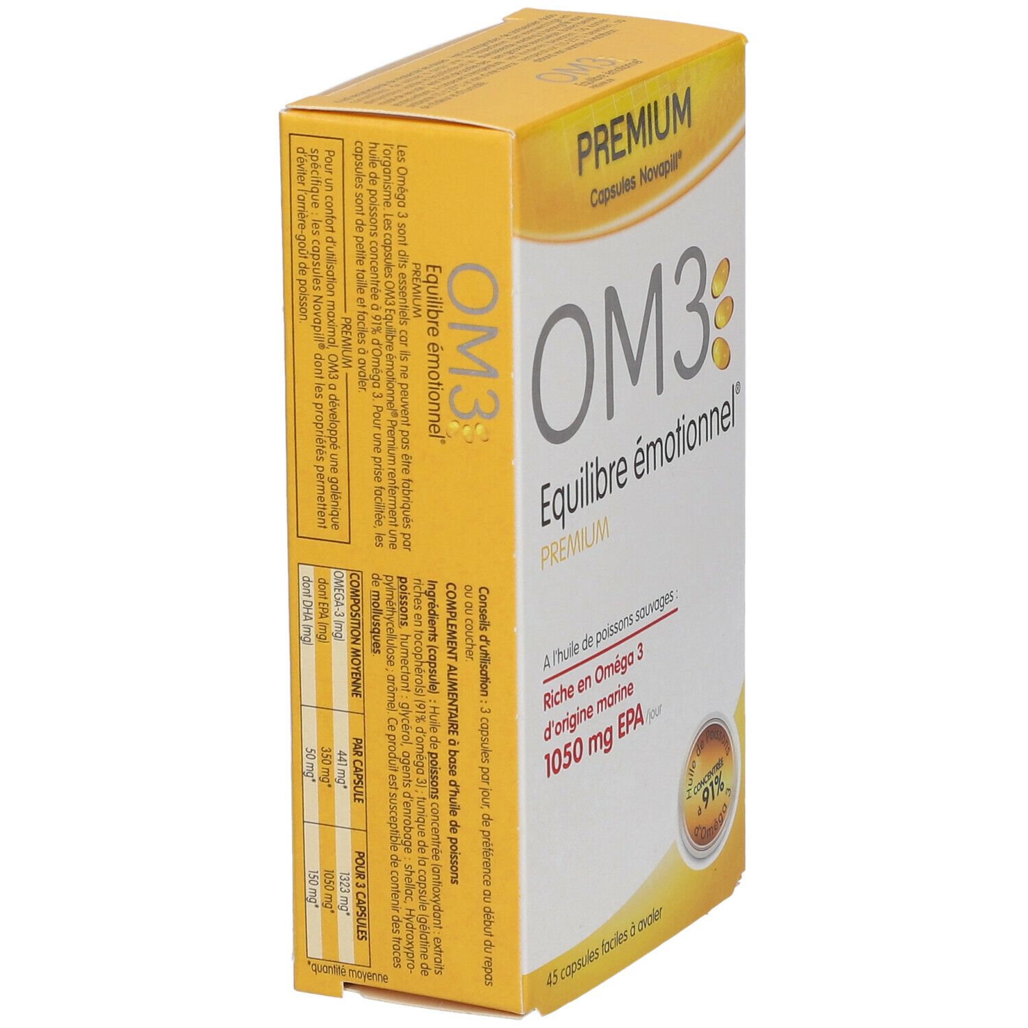 Premium Novapill® capsules OM3 Equilibre émotionnel®
