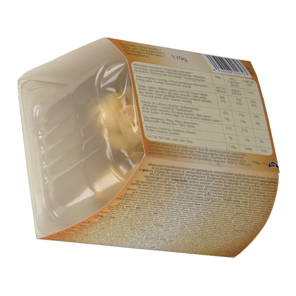 Emballage de Proceli Croissant Chocolat. Visible: informations nutritionnelles, 170g. Emballage plastique transparent.