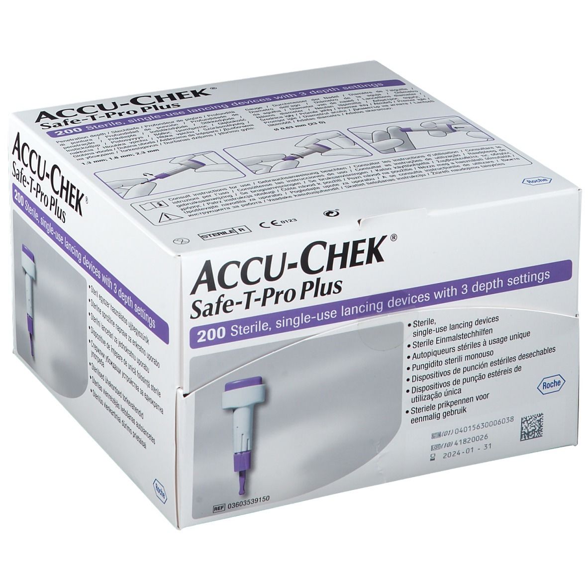 ACCU-CHEK® Safe T Pro Plus Usage unique