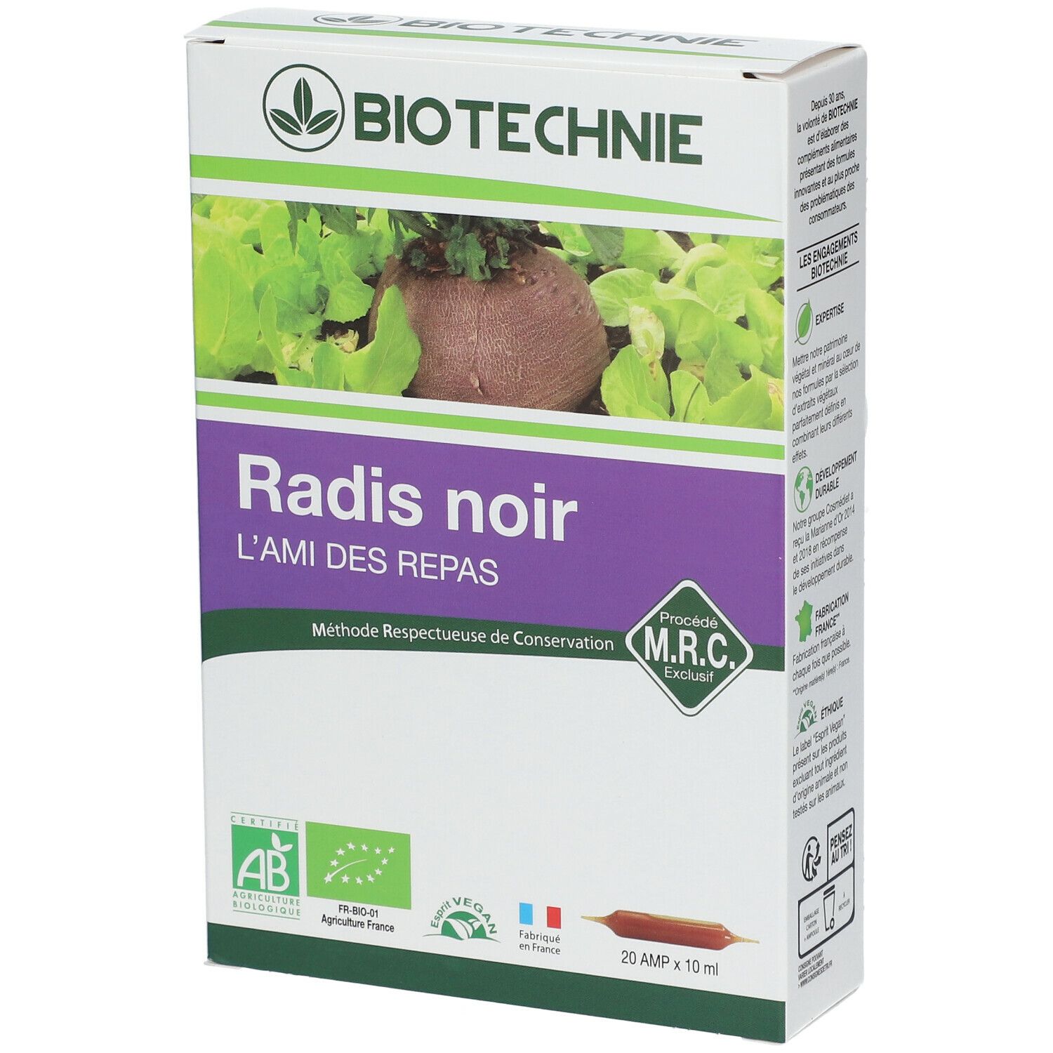Biotechnie Radis Noir Bio