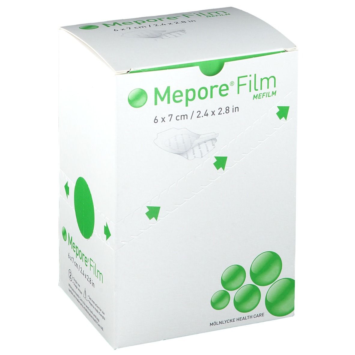 Mepore® Film Stérile ADH Transparant 6 cm x 7 cm