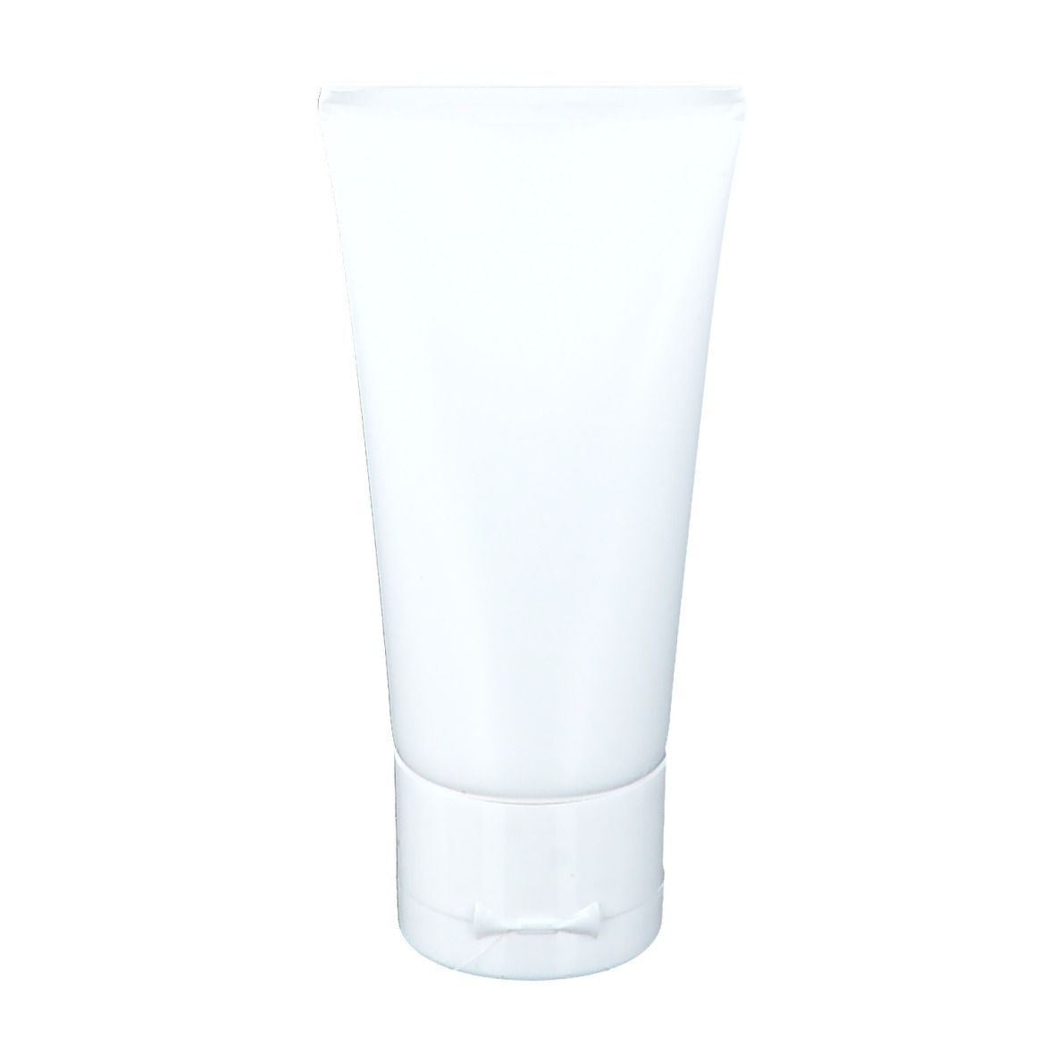 Witte tube met witte schroefdop. Glad oppervlak.