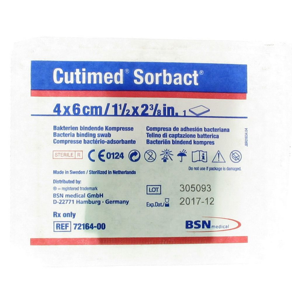 Cutimed Sorbact Compresse 4x6