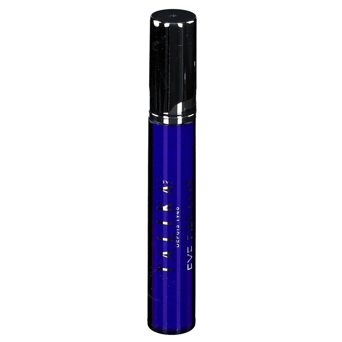 Tube bleu et noir. Inscription : TALIKA, Depuis 1948. Bouchon noir. Orientation verticale.