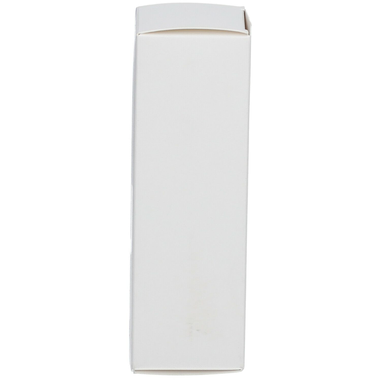 Boîte blanche, vue latérale. Aucun autre détail visible.