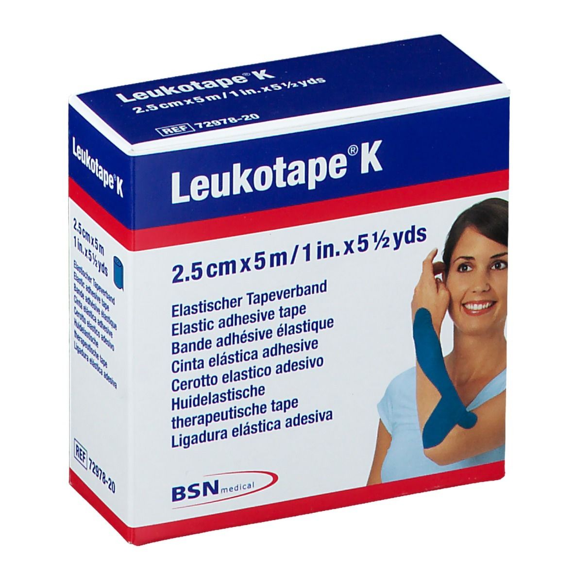 Leukotape® K 2,5 cm x 5 m Bleu
