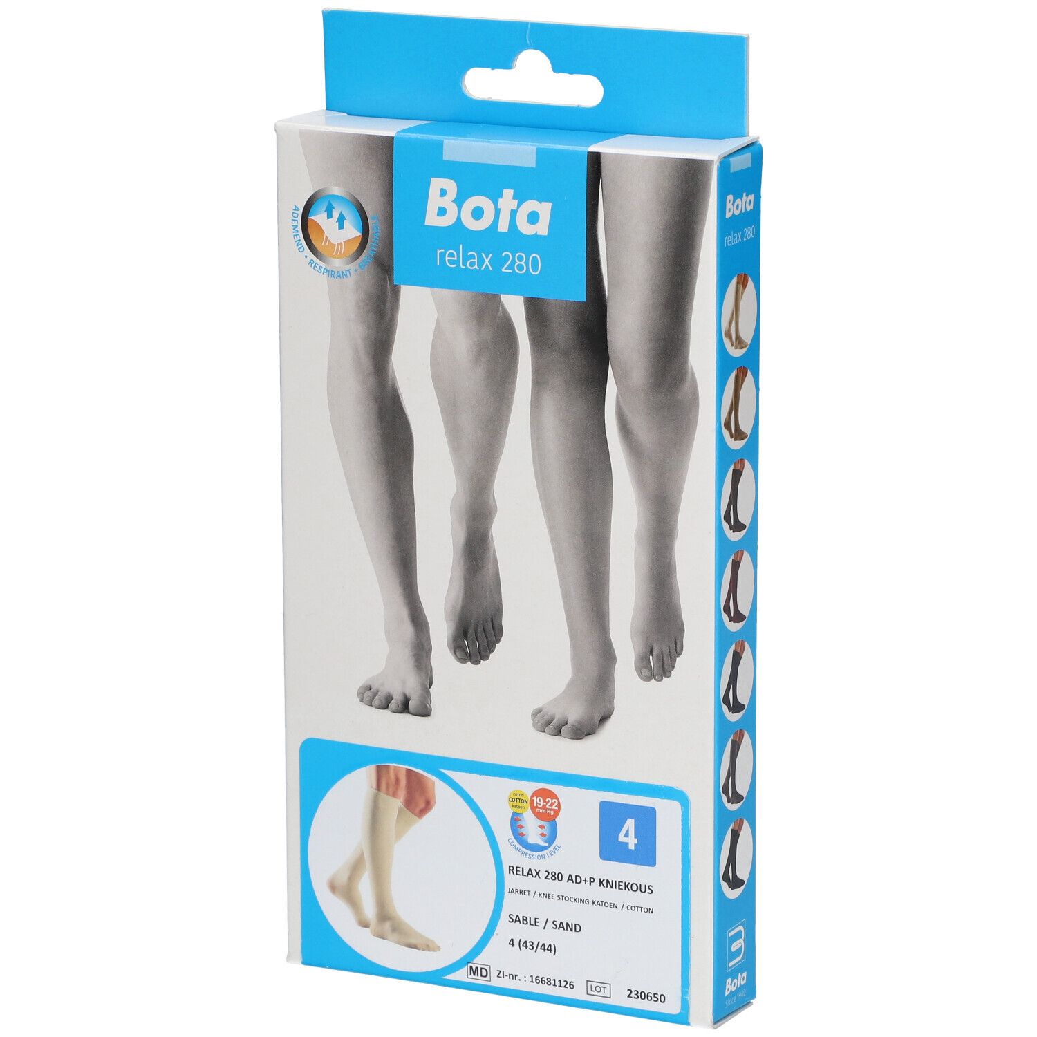 Bota Relax 280 Coton AD +P Sable Taille 4