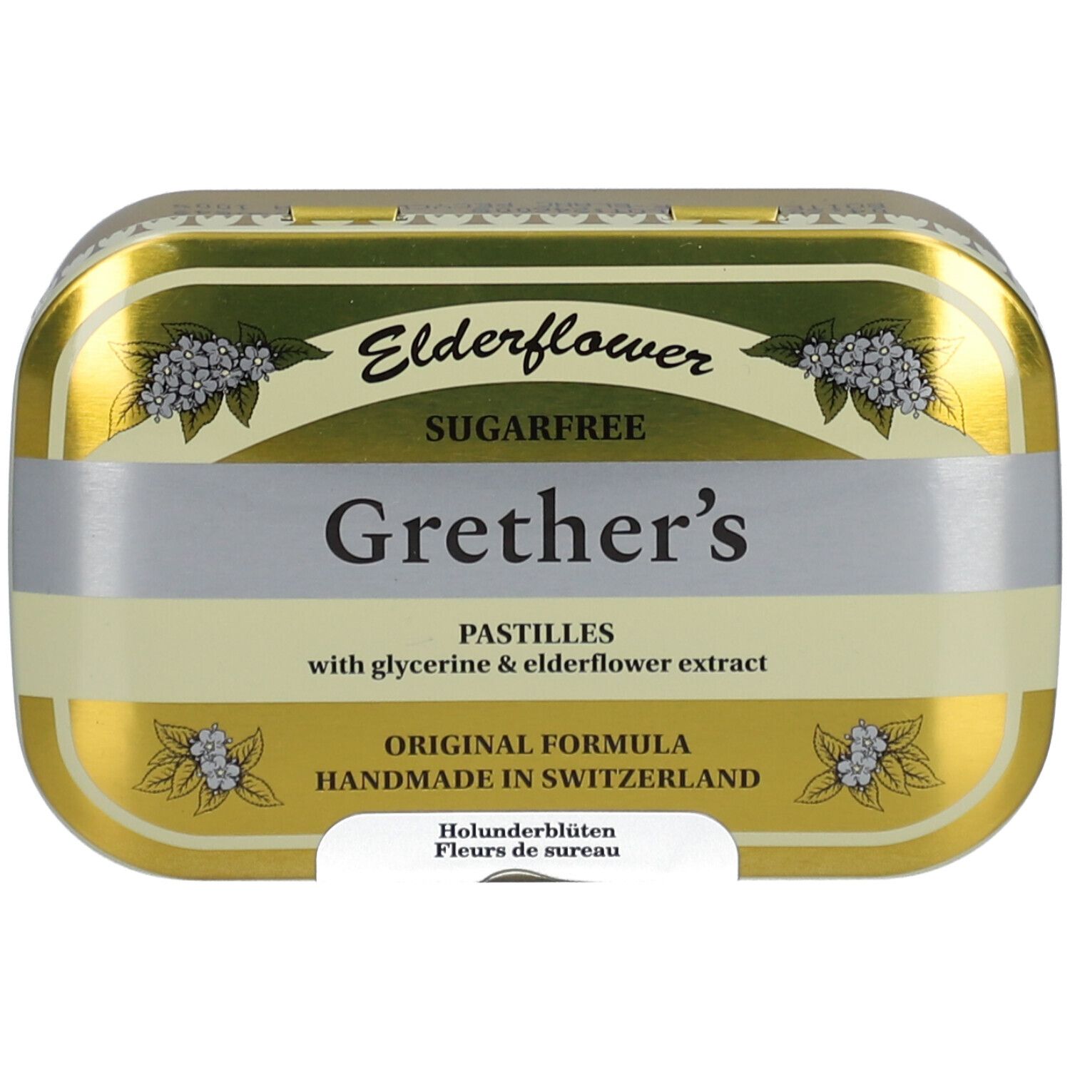 Grethers Pastilles Elderflower Sans Sucre