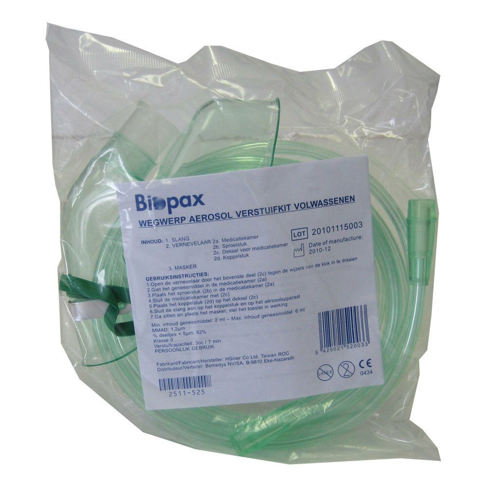 Biopax Aérosol Kit jetable pour adultes