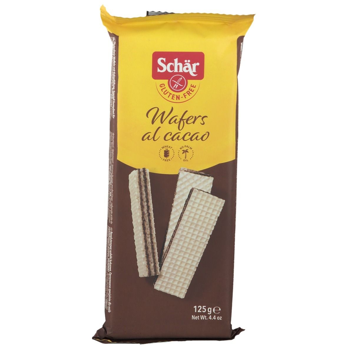 Schär Glutenvrije Cacao-Wafels ok Nlfrendeites 125 g Kekse