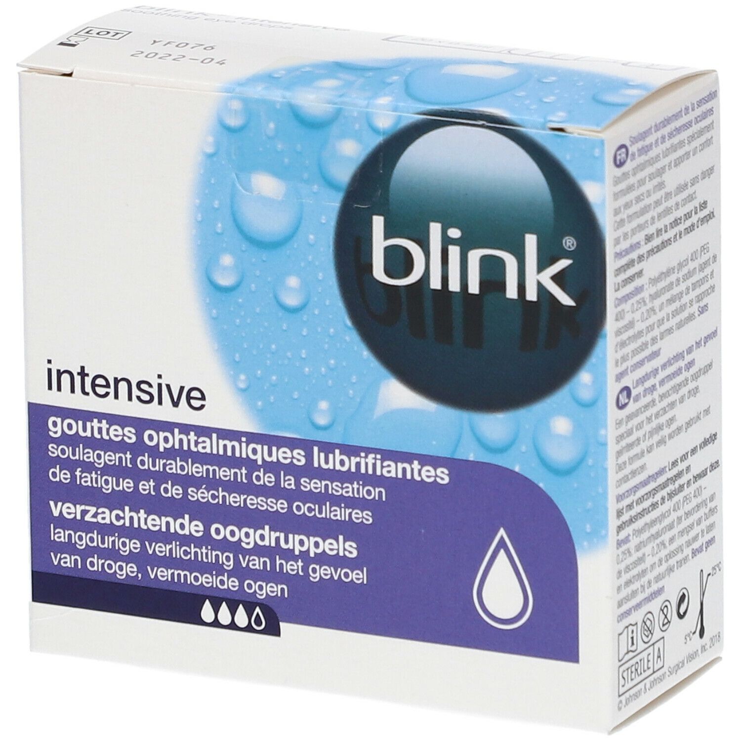 Blink® Intensive Tears Gouttes ophtalmiques lubrifiantes